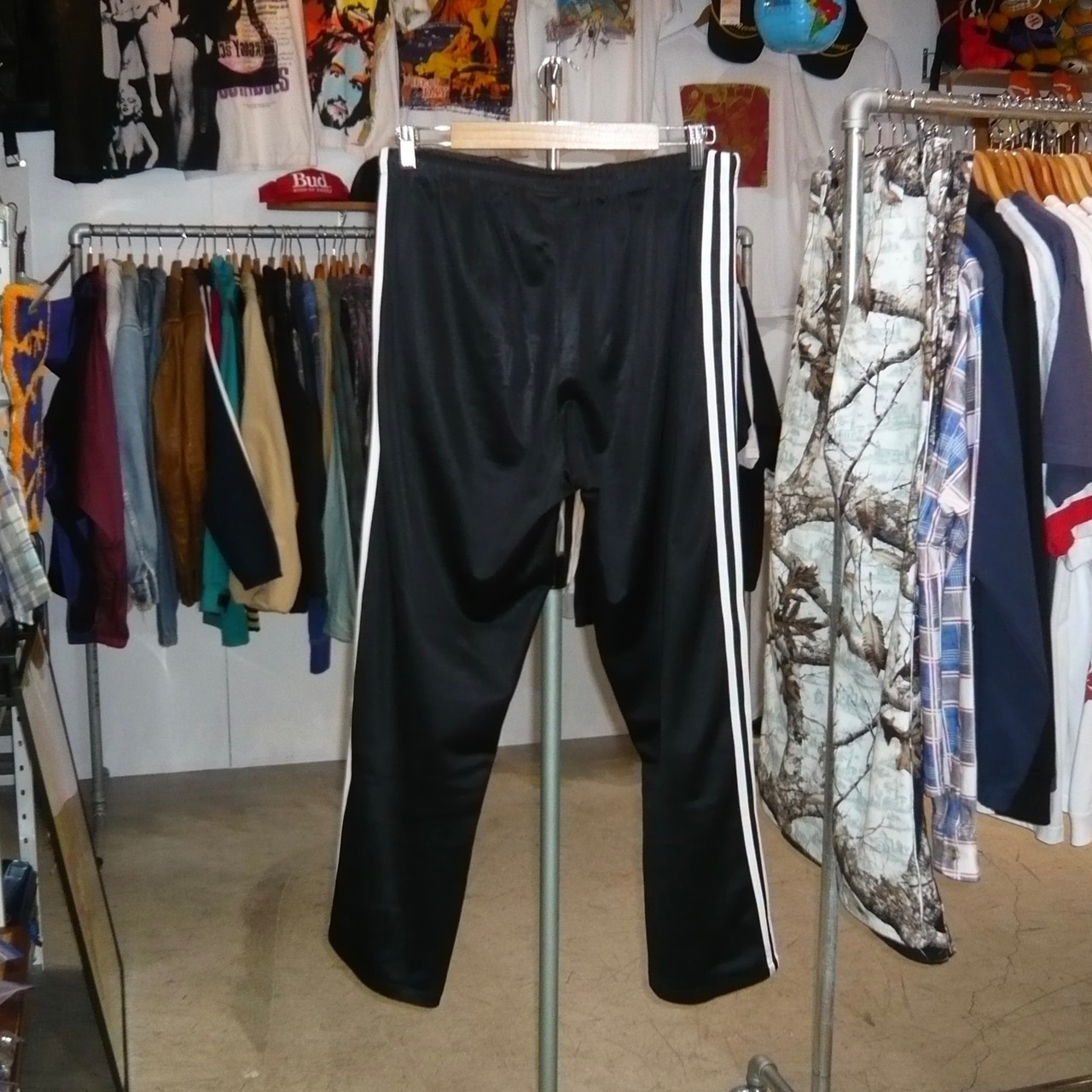 90s adidas トラックパンツ black