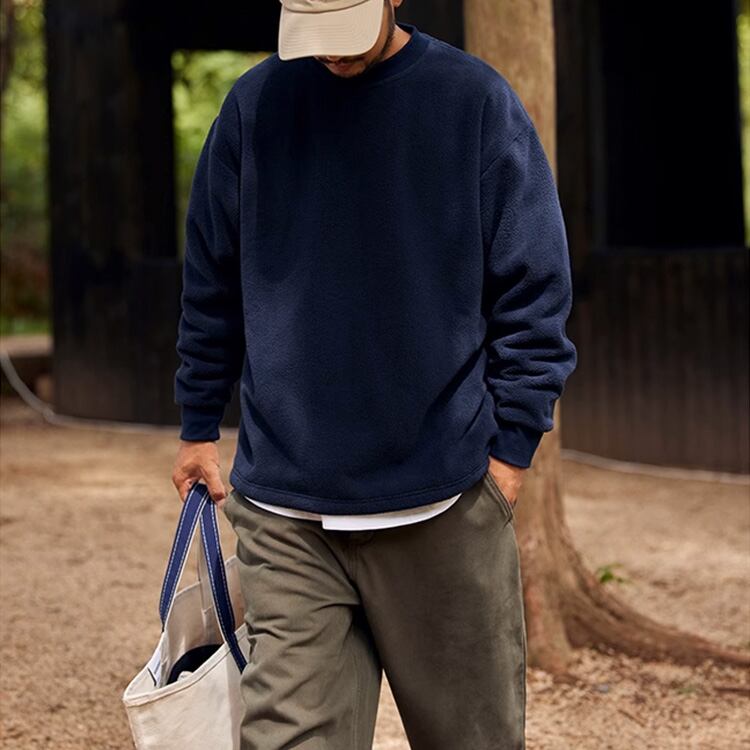 ★PPOLAR FLEECE ROUND NECK SWEATSHIRT　　　A0507