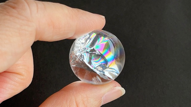 レインボークリスタル17.8g ✧ アイリスクォーツ・スフィア ✧ Rainbow Crystal / Iris Quartz Sphere