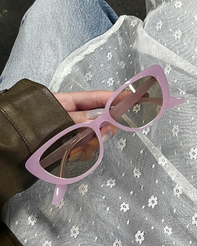 【more than cutie pie】cat eye color lens sunglass