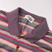 イタリア製 MISSONI SPORT ミッソーニ スポーツ ボーダー 半袖 ポロシャツ S/マルチ メンズ