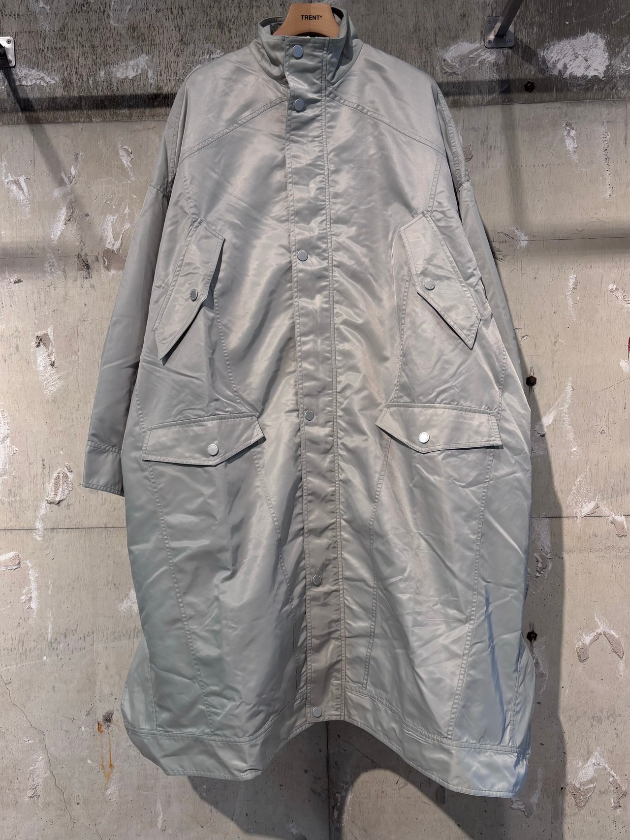 【25SS】 FENG CHEN WANG(フェンチェンワン) / FUS19CT07 / Draped nylon parka / ナイロンパーカー - 1