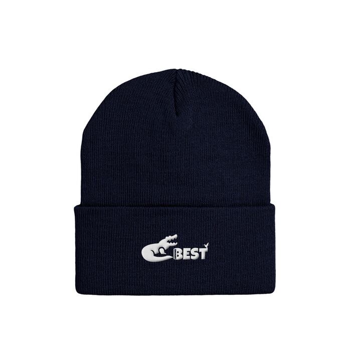 90s OLD STUSSY/Logo embroidery Long Beanie/Free/刺繍ロゴ/ロング