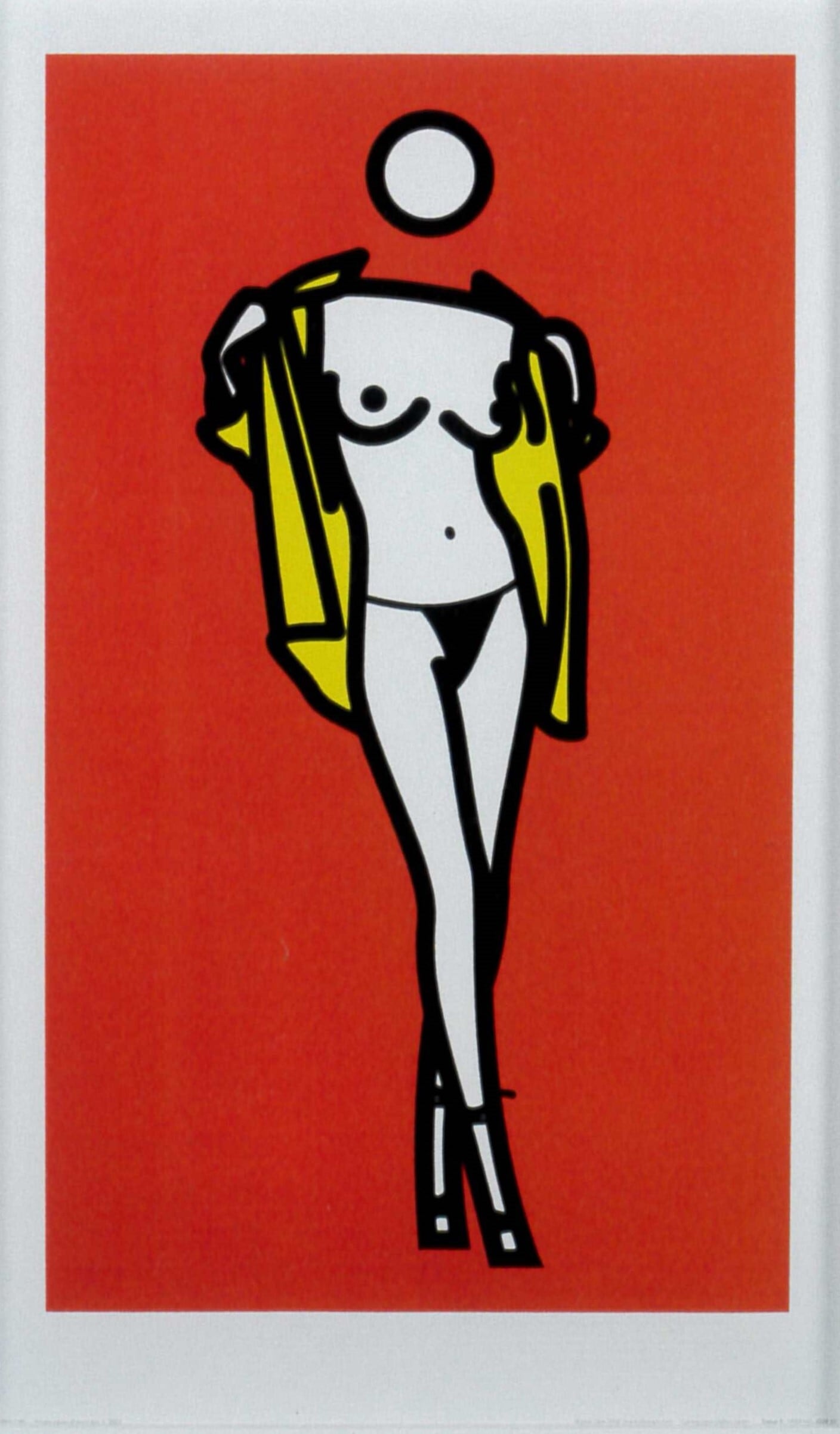 ジュリアンオピー◇Woman taking off man’s shirt Woman taking off man's shirt | Julian Opie | dand5