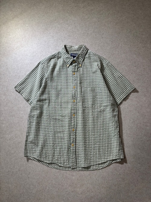 00s LANDS’END seersucker shirt