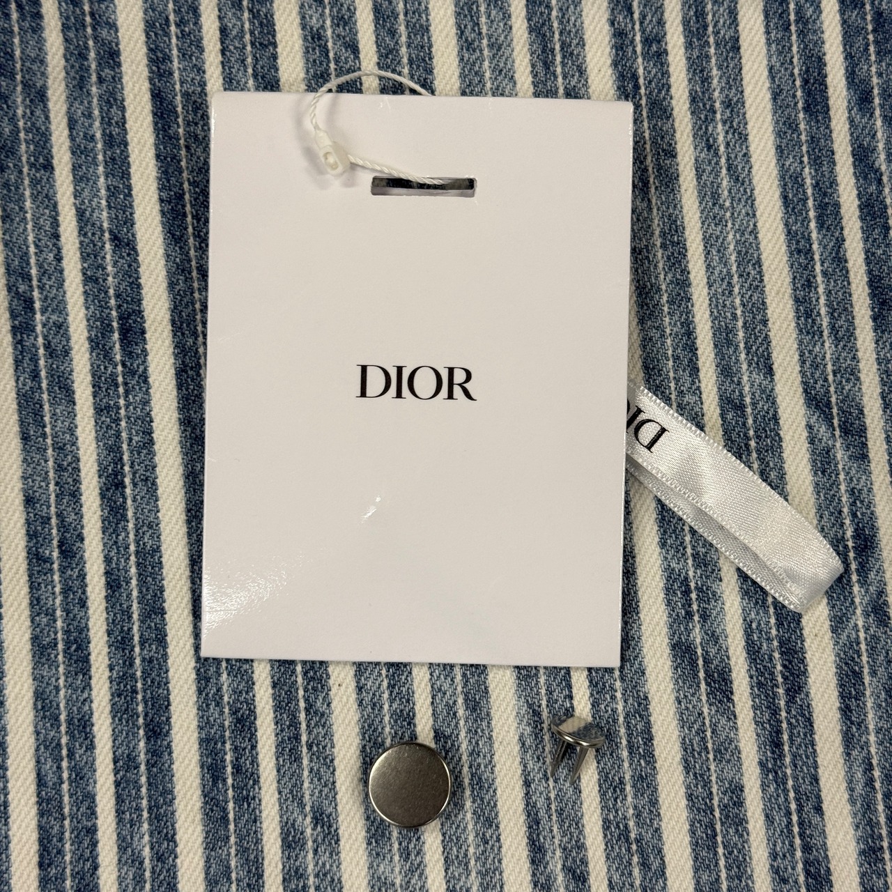 【Christian Dior】クリスチャンディオール ストライプ デニムパンツ