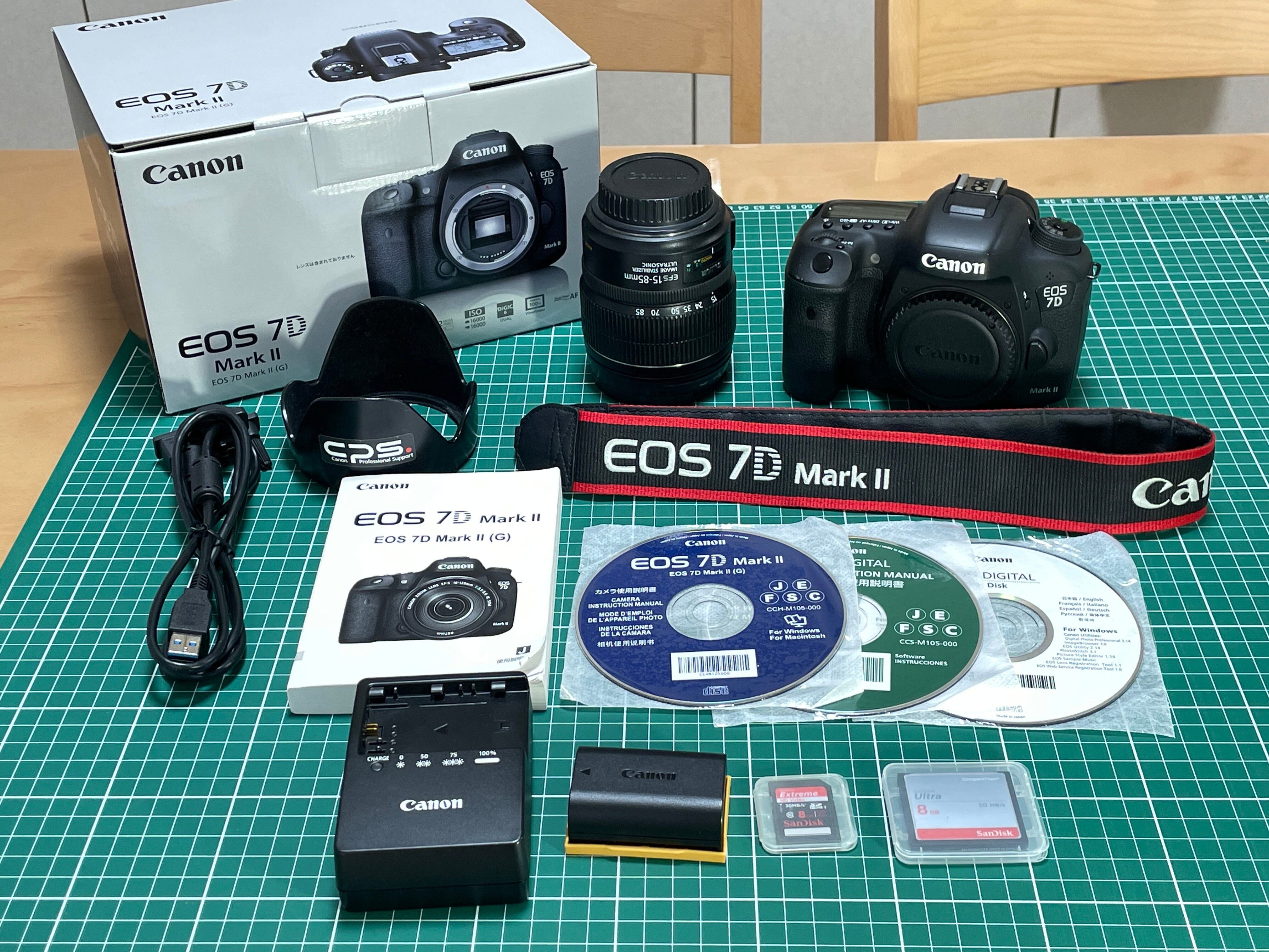 中古】Canon キヤノン EOS 7D MarkII ボディ EF-S15-85mm F3.5-5.6 IS