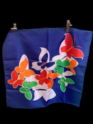 European vintage flower scarf④