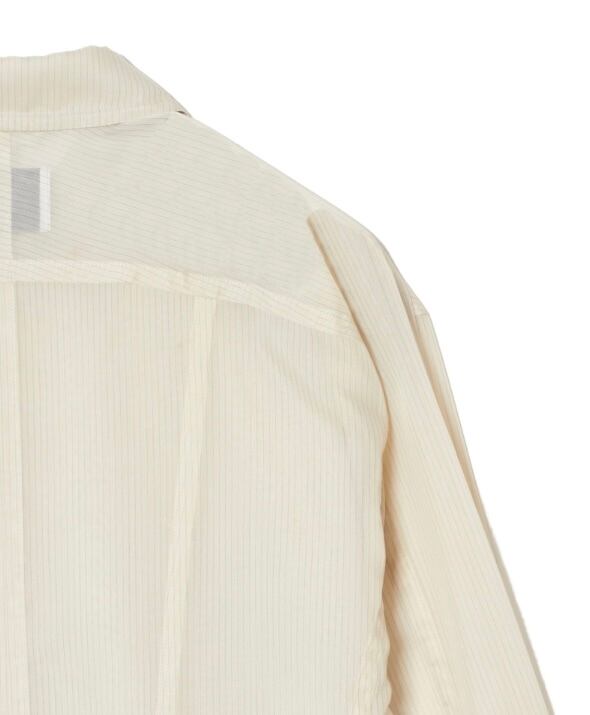 新品 SUGARHILL 25SS SHEER STRIPE シャツ ジャケット 25SS】SUGARHILL SHEER STRIPE FLAP POCKET SHIRTS (WHITE STRIPE