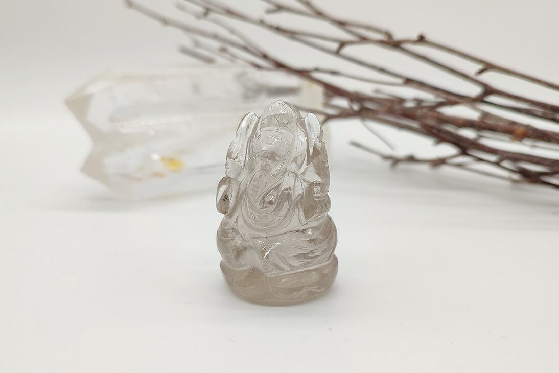 スモーキークオーツ すべての障害を光に変えるガネーシャ