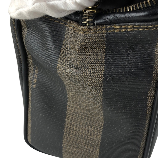 FENDI フェンディ ペカン ショルダーバッグ ブラック PVCレザー 2way ミニボストン vintage ヴィンテージ オールド jy5pns