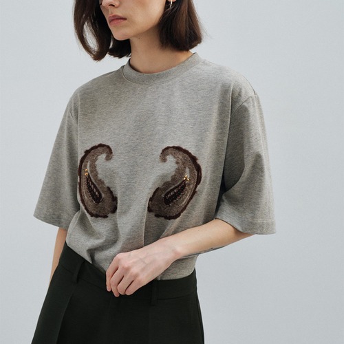 Paisley Pattern  T-Shirt 【2color】 T4438