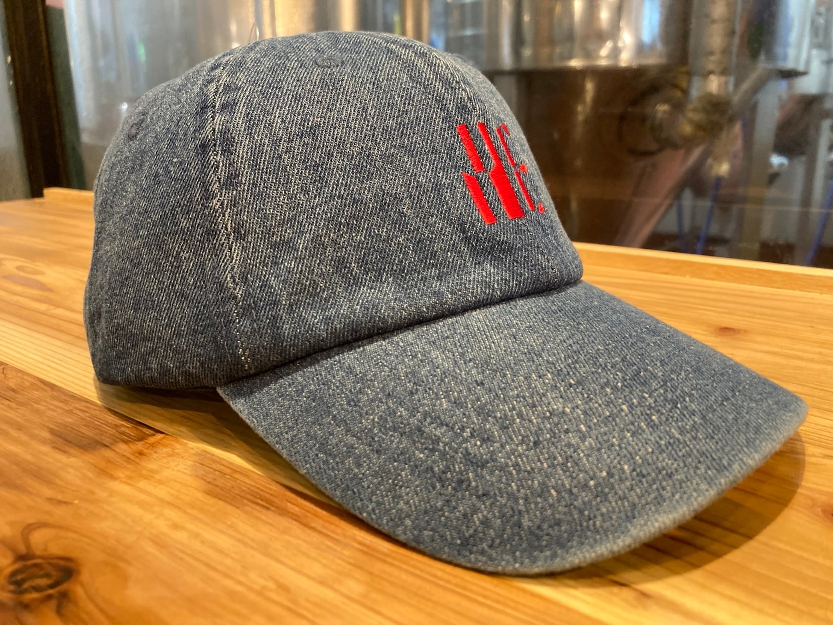 ジオメトリックロゴ 刺繍デニムCAP【NEWHATTAN】
