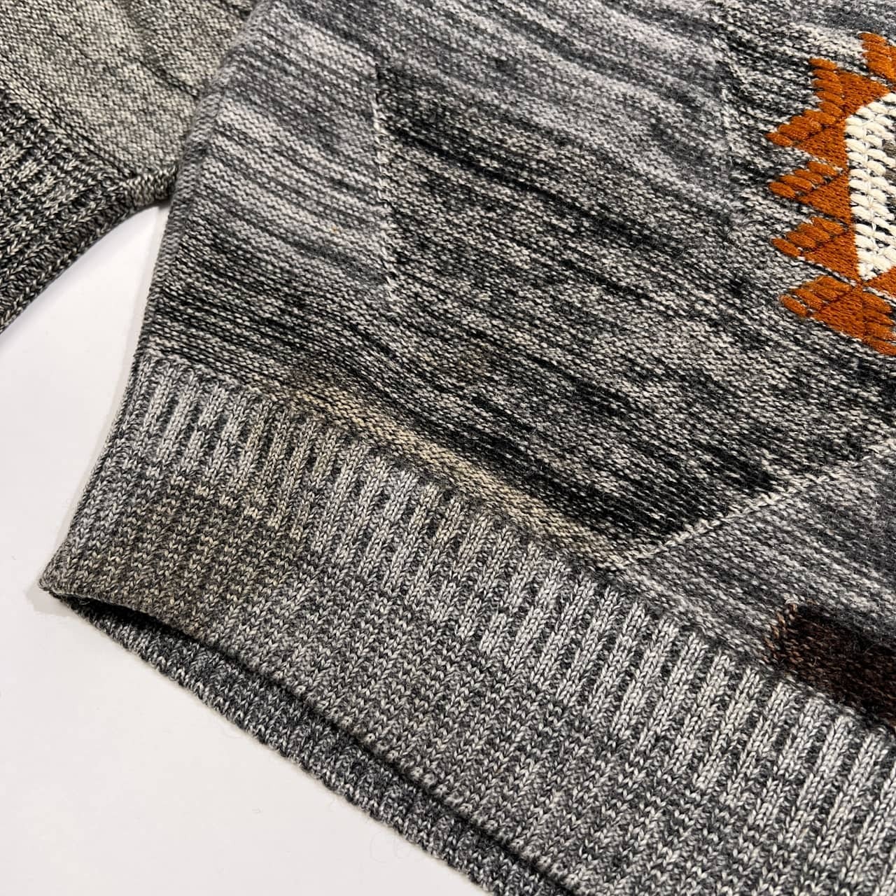 KENZO ケンゾー ネイティブ デザイン ウールニットセーター サイズ F /メンズ/総柄/ビンテージ