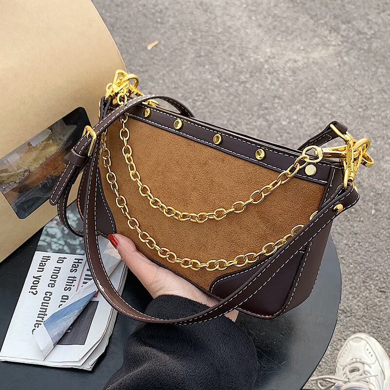 オータムウィンターチェーン スタイルショルダーバッグ 秋物 冬物 手作りハンドバック89648717328