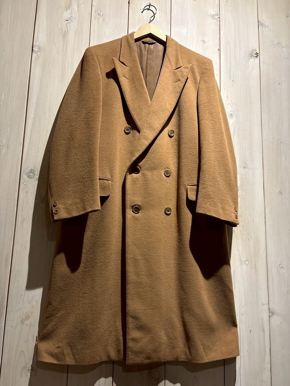 a.k.a.C.a.k.a vintage】“LANVIN” Double Breasted Wool Chesterfield