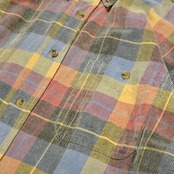ORVIS colorful check corduroy shirt