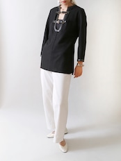 1960's Hermès / Wool Smock Wool Blouse