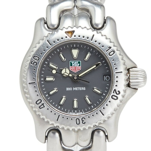 タグホイヤー プロフェッショナル 腕時計 S99.208M クオーツ ブラック文字盤 ステンレススチール レディース TAG HEUER 【中古】