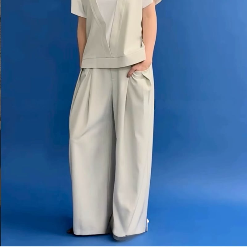 CYAN TOKYO 】Wタックストレッチワイド | valance 福井｜レディース