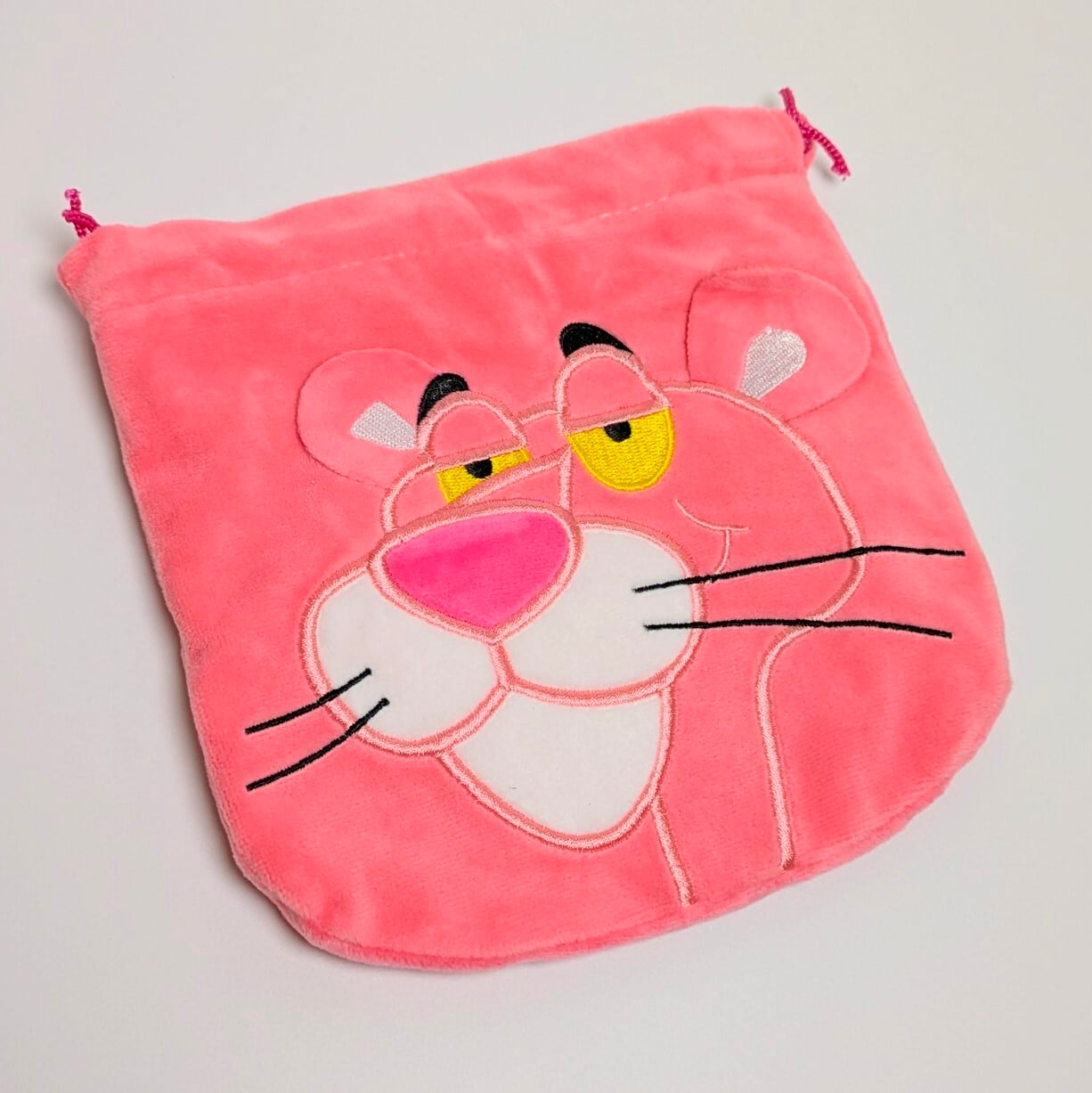 【アメリカンキャラクター巾着袋 / MOFUMOFU purse 】 スポンジボブ / ピンクパンサー 〚アメリカン雑貨 アメトイ〛