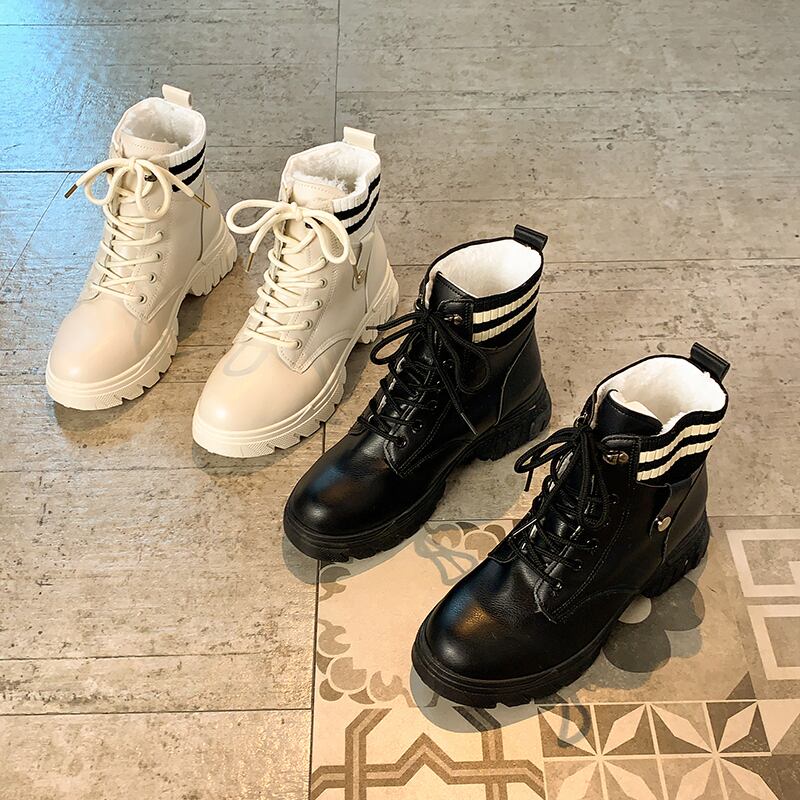 ブーツレディーススタイルベルベットショートレッドオータムウィンター 靴 シューズ コットン ストリート 秋物 冬物 部族の婦人靴71430119001