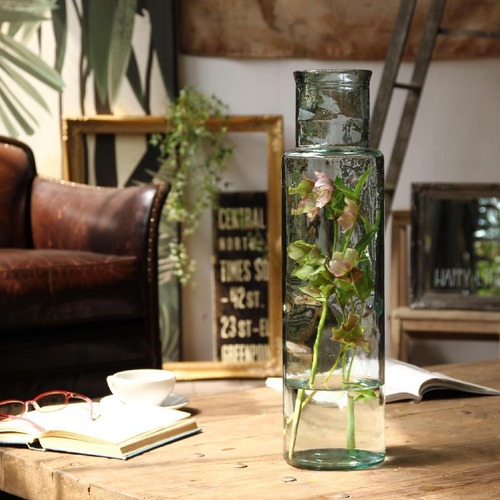 VALENCIA RECYCLE GLASS リサイクルガラスフラワーベース CUATRO クリア