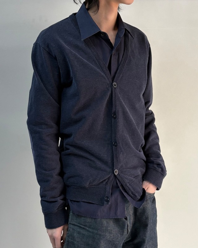 【2013AW/Martin Margiela】elbow patch v-neck cardigan
