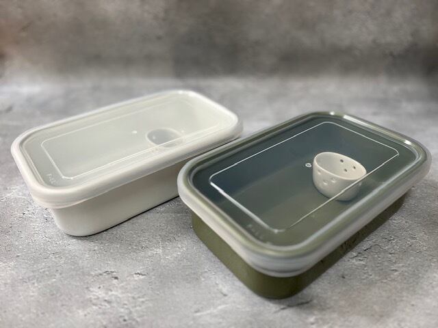 野田琺瑯 | ぬか漬け 小町 1.9L ホワイト/オリーブ