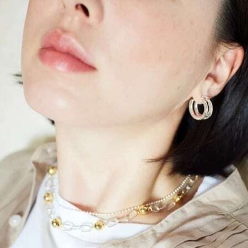 Various Mix Necklace【silver/mix】