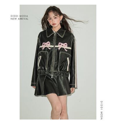 laguagem レザージャケット LAGUAGEM F/FUR DOCKING JK フェイクレザー