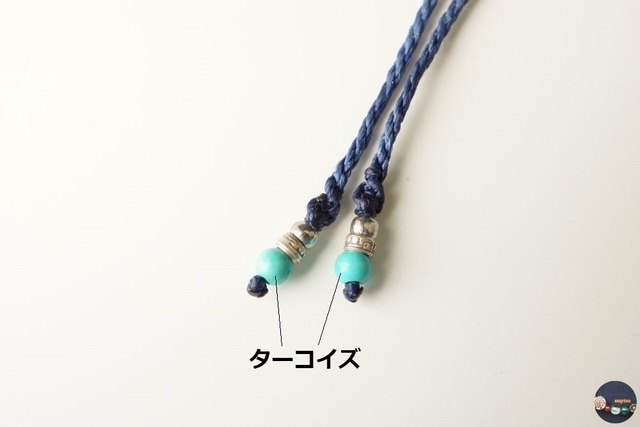 地球みたいなクリソコラのマクラメネックレス<情緒安定・表現力の向上>