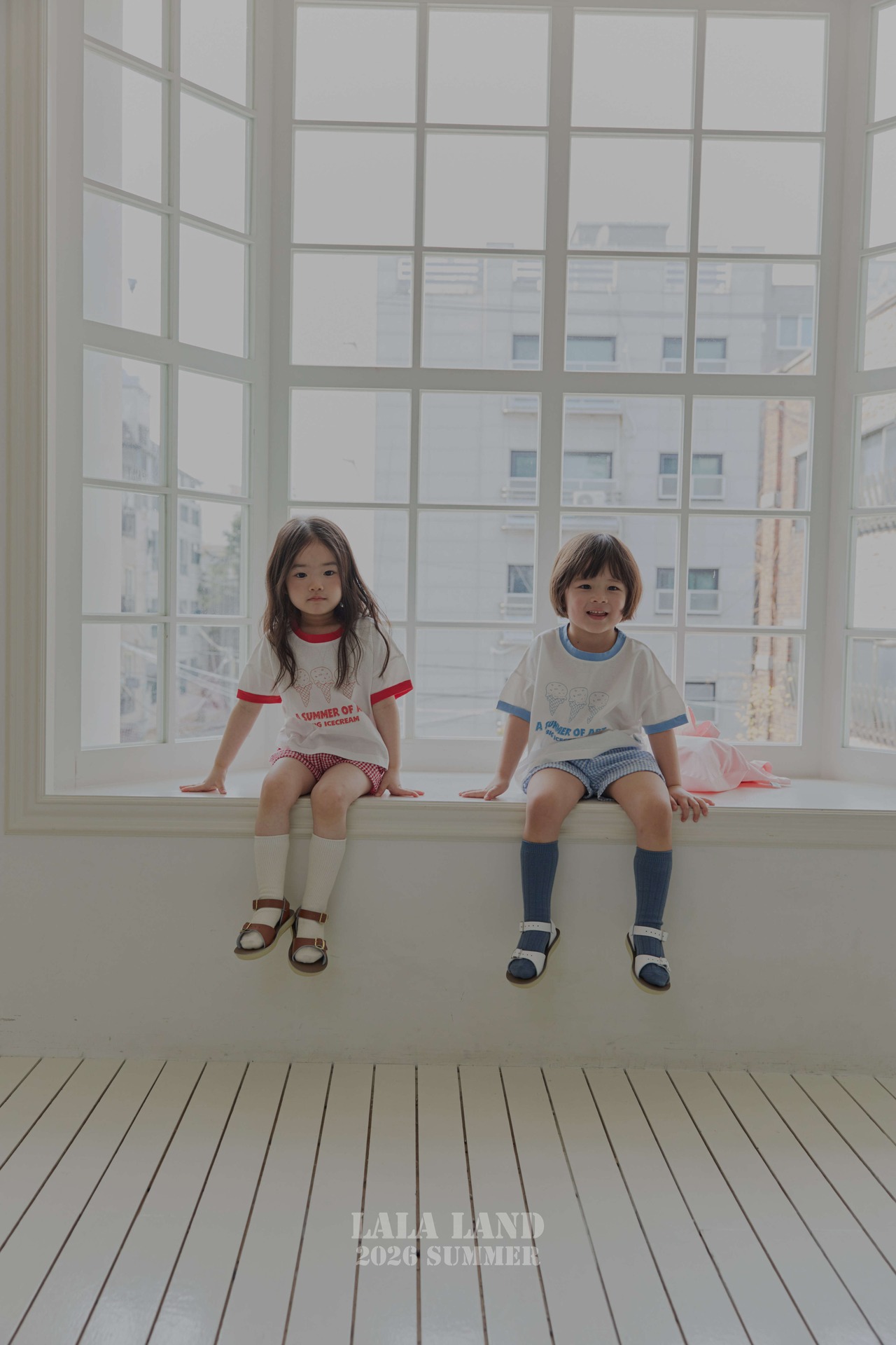 【取寄/韓国直送】LALALAND 26/SM （Kids）チェックハーフパンツツ｜夏服｜韓国子供服