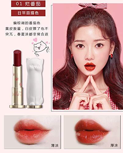 リップグロス 猫リップ ケース 口紅 3点入れセット 人気 お洒落色