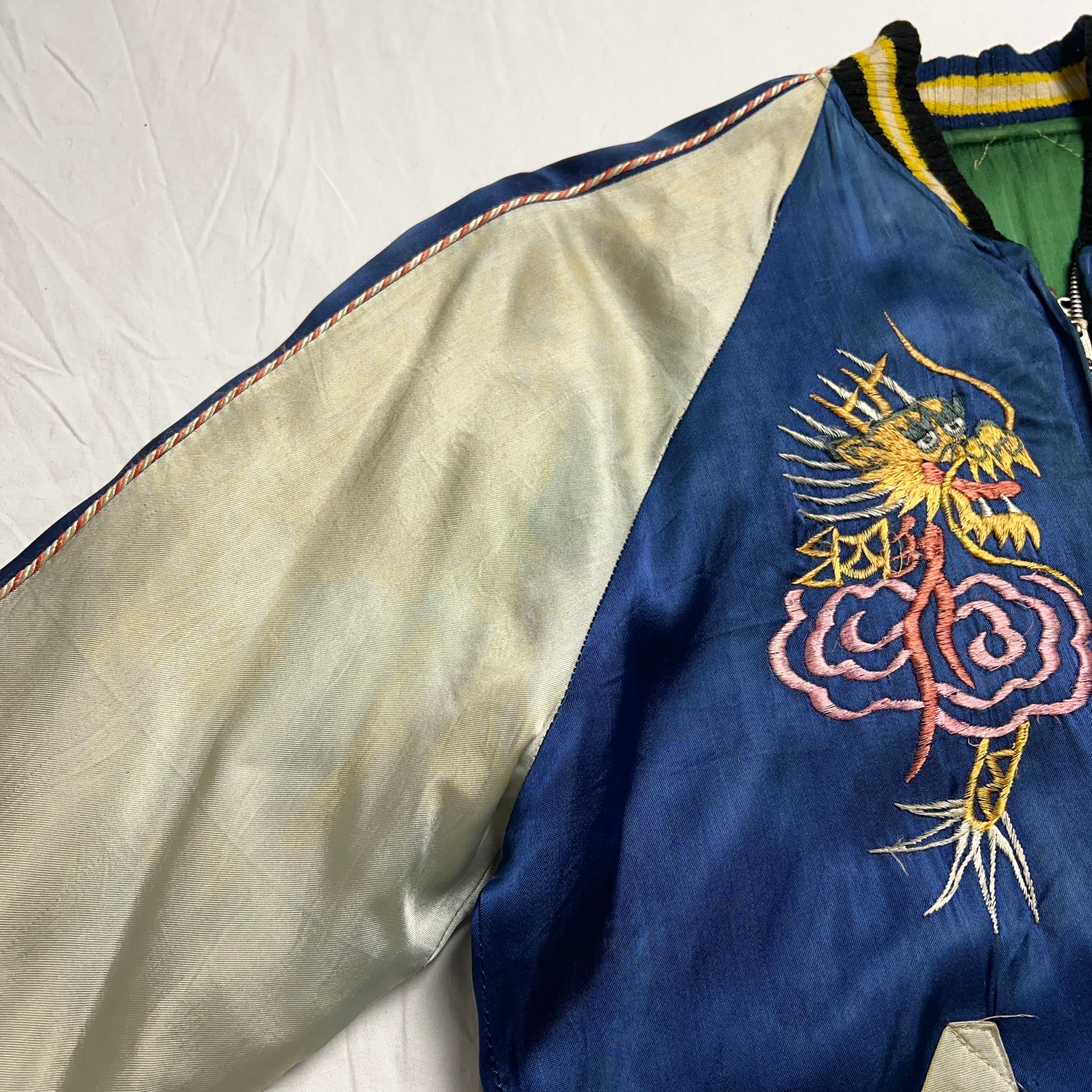 1950's SUKAJAN Souvenir Jacket 50年代 スカジャン 虎 鷲 鷹 龍