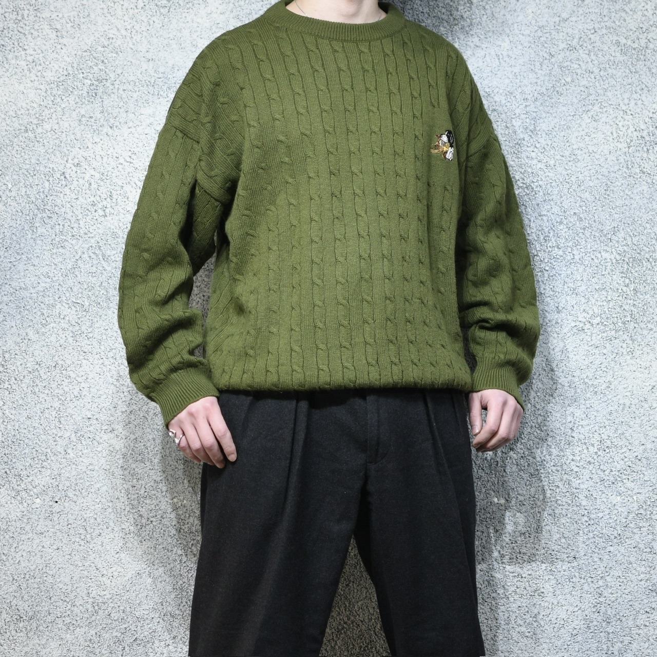 design animal embroidery knit