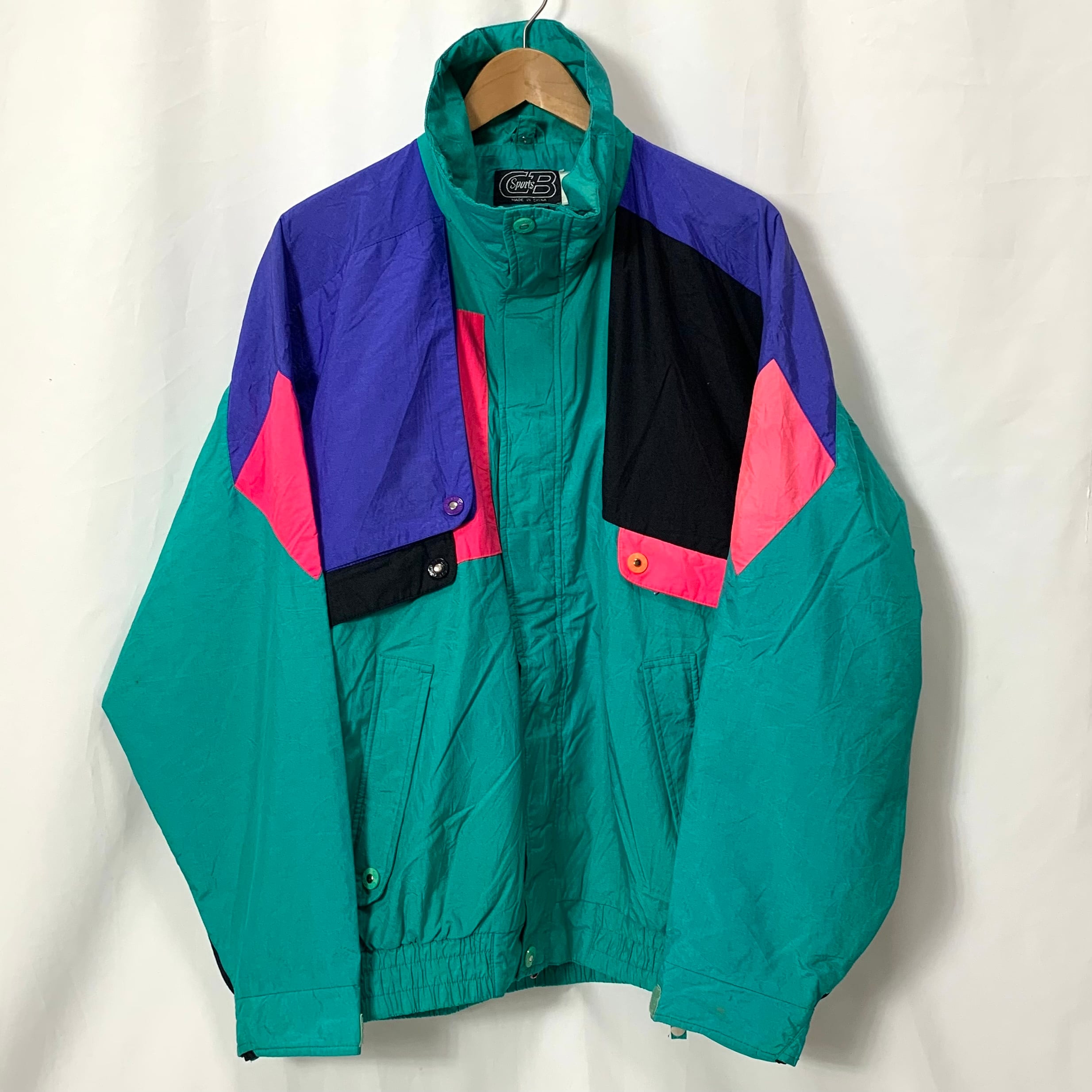 vintage old 90s CB Sports nylon jacket nylon blousonナイロン ...