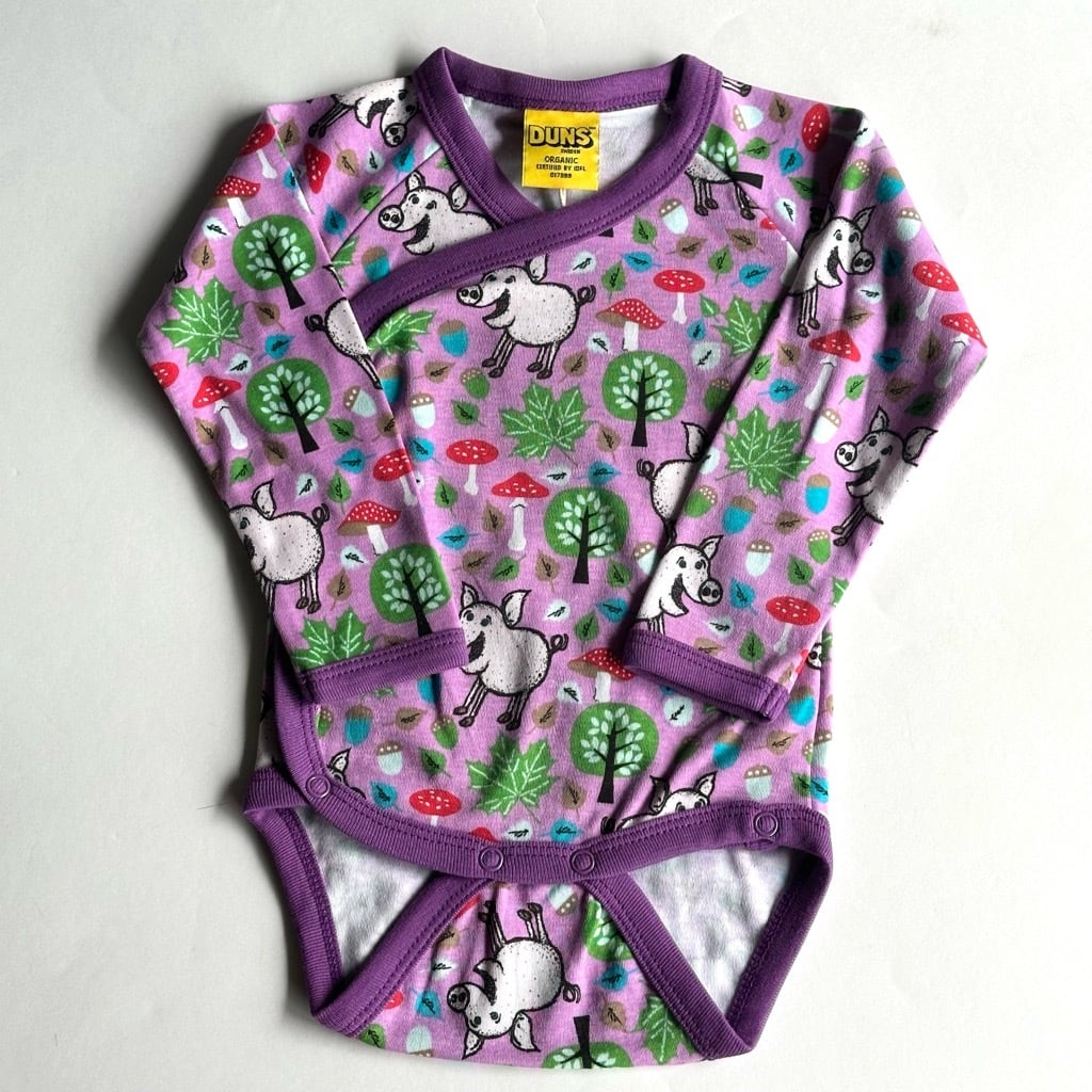 DUNS Kimono Body Pigs&Acorn【74cm】Dewberry Purple