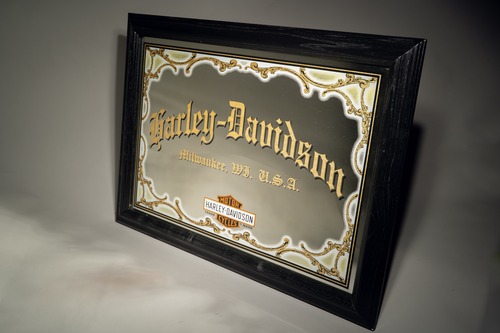 Official Harley Davidson Vintage Mirror Sign