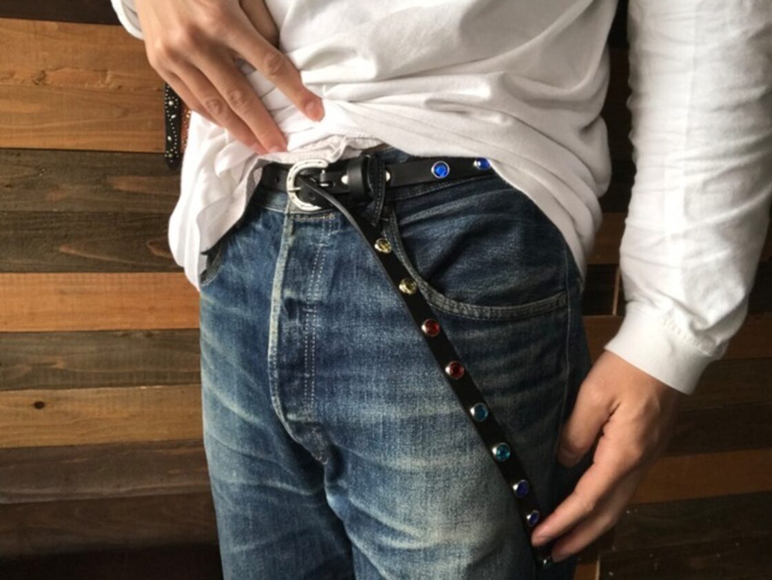 スタッズベルト360リバーススタッズ(1,7cm幅)5カラーストーン | Pay ID