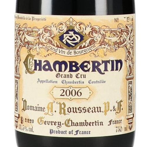 2006 Armand Rousseau Chambertin アルマンルソー アルマン ルソー 2006 シャンベルタン Domaine Armand Rousseau