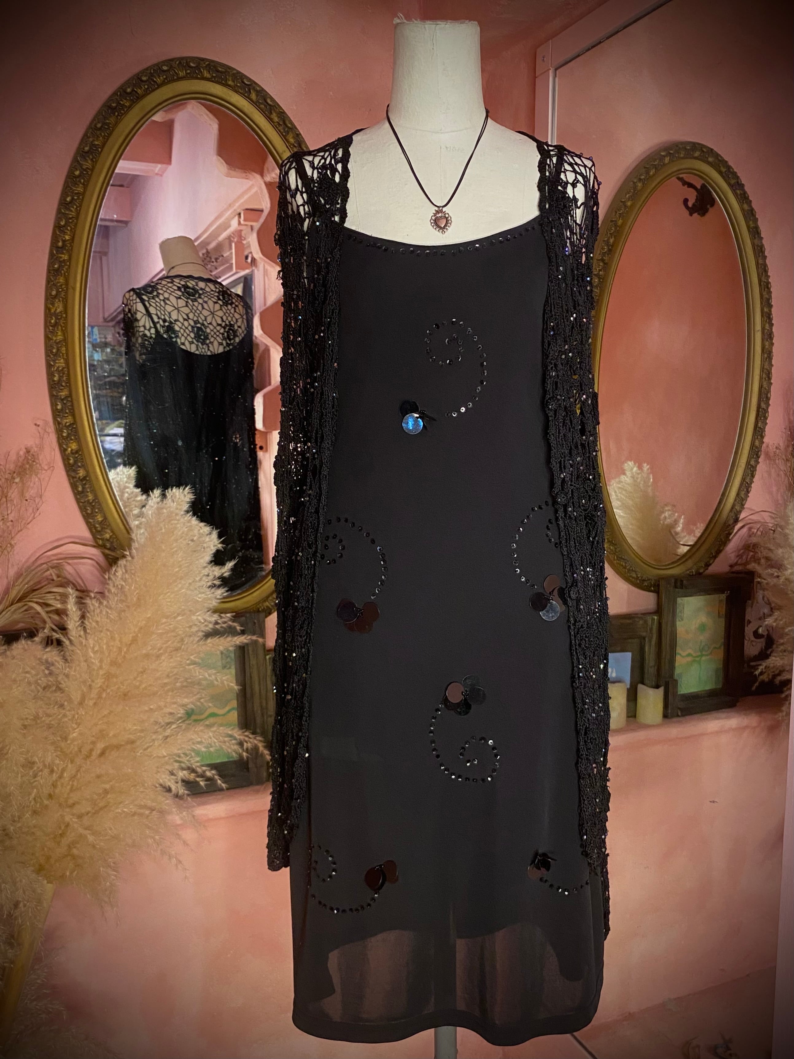 used spangle slip dress