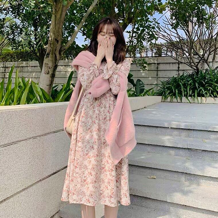 花柄ワンピース カーディガン セットアップ オールインワン フローラル フェミニン フォーマル 期間限定