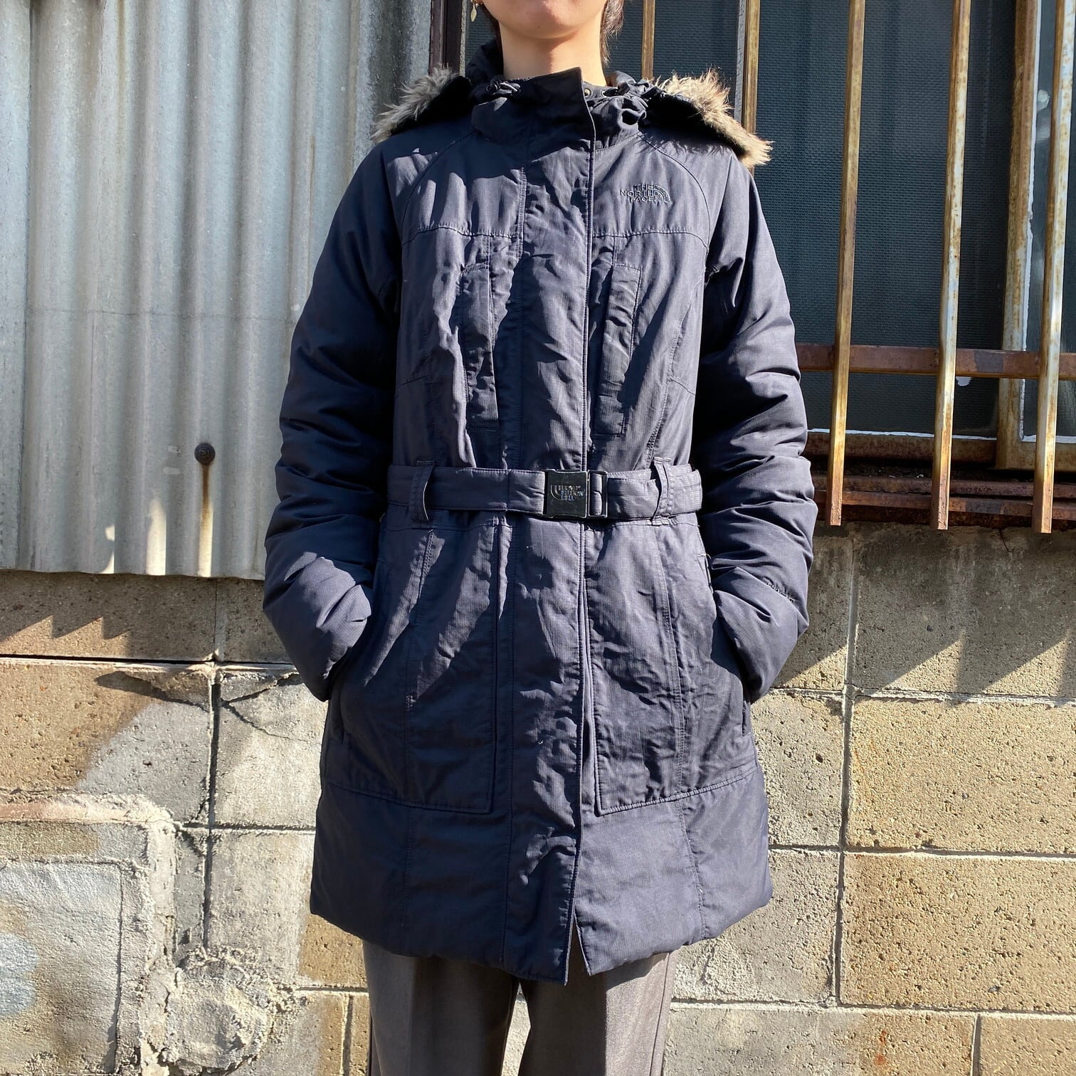 THE NORTH FACE ザノースフェイス HYVENT フェイクファー グースダウン