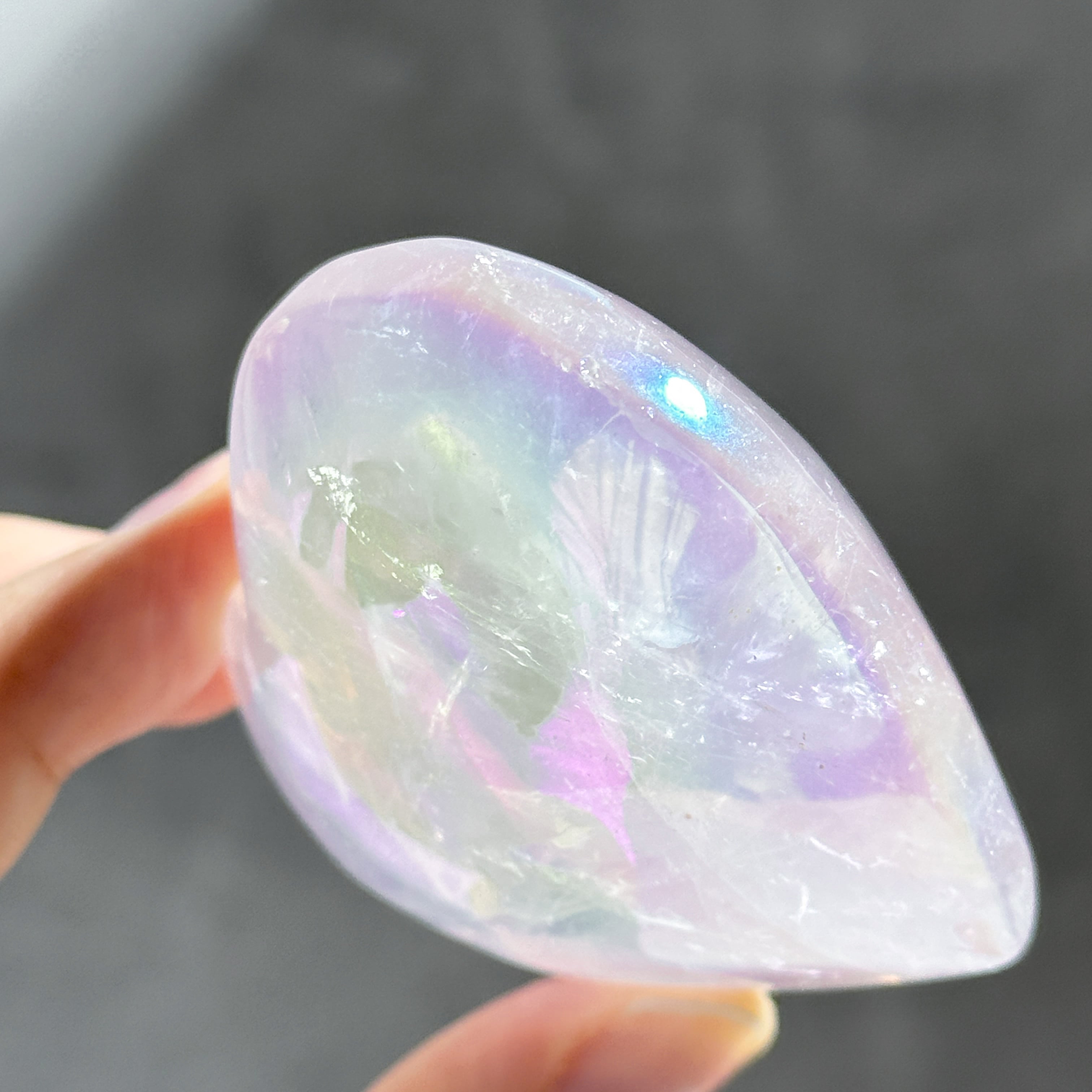 ♡エンジェルオーラローズクォーツ ハート53♡ Angel Aura Rose Quartz
