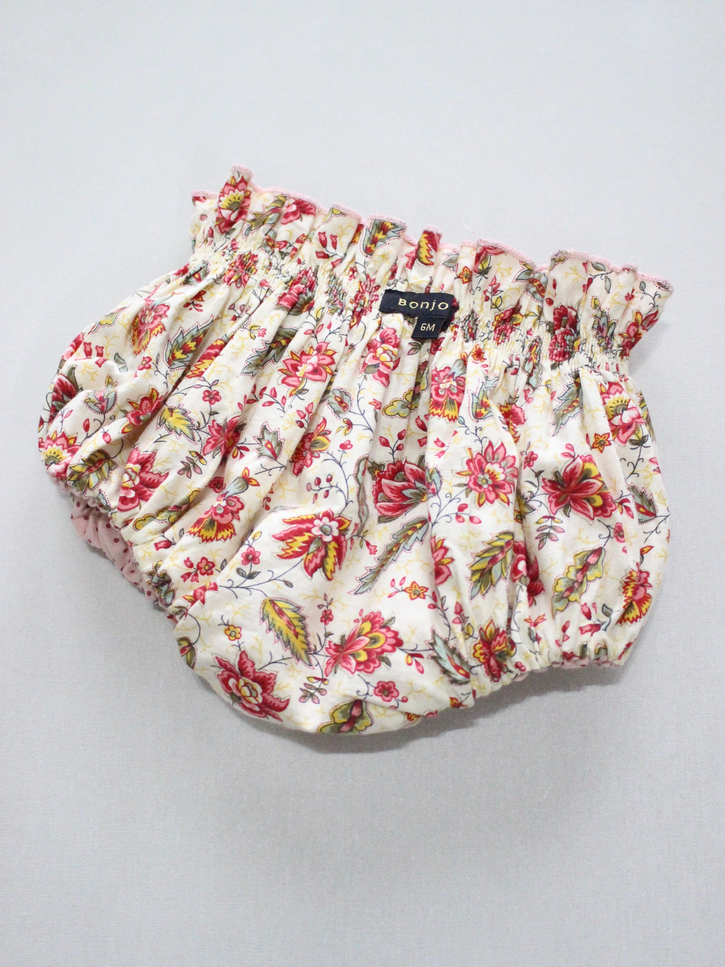 BONJOUR DIARY Baby set with reversible bloomer Aline print 6m-2y