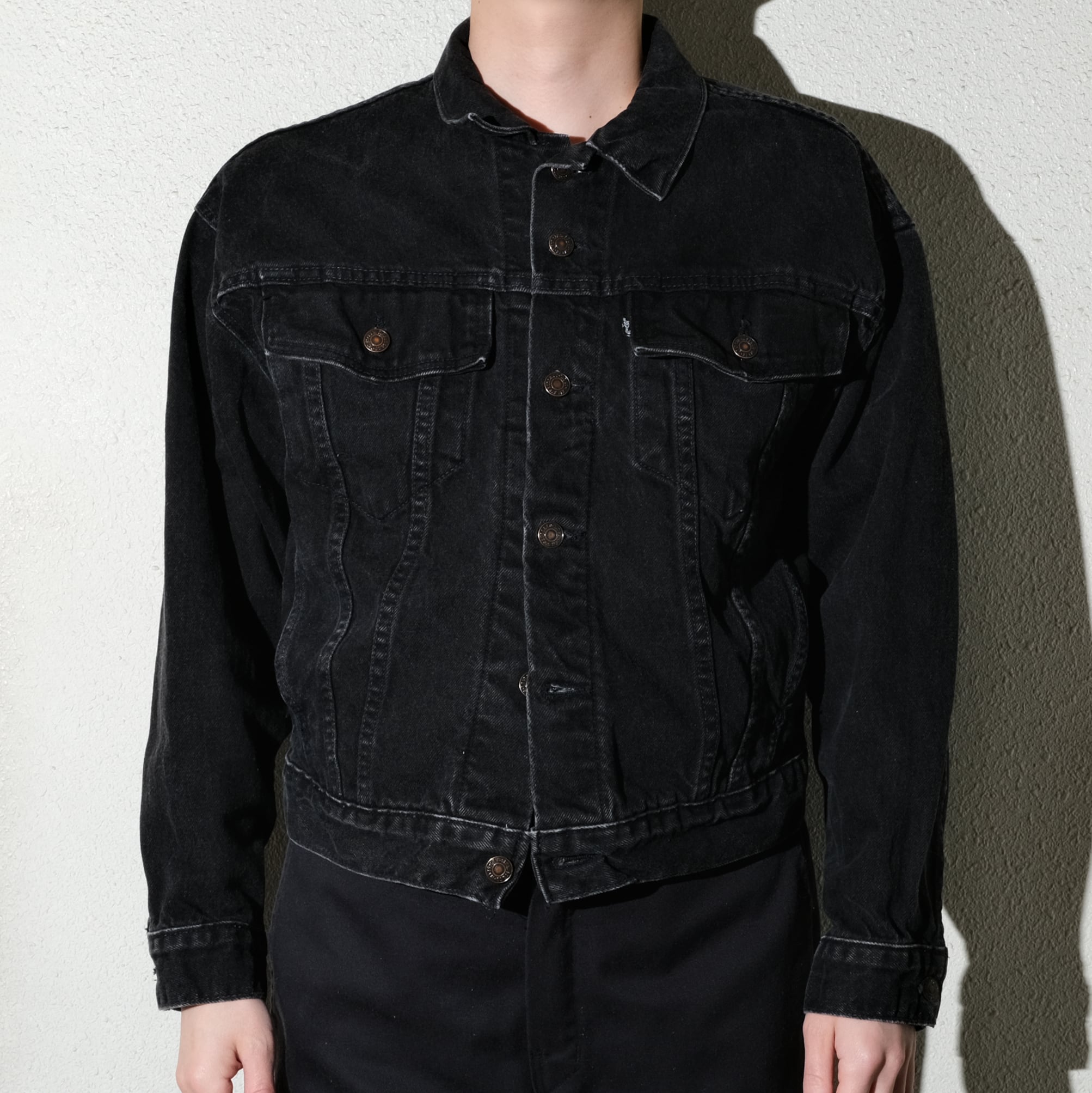 92's Levi's 57598 black denim Jacket made in USA [like M] | goodbuy