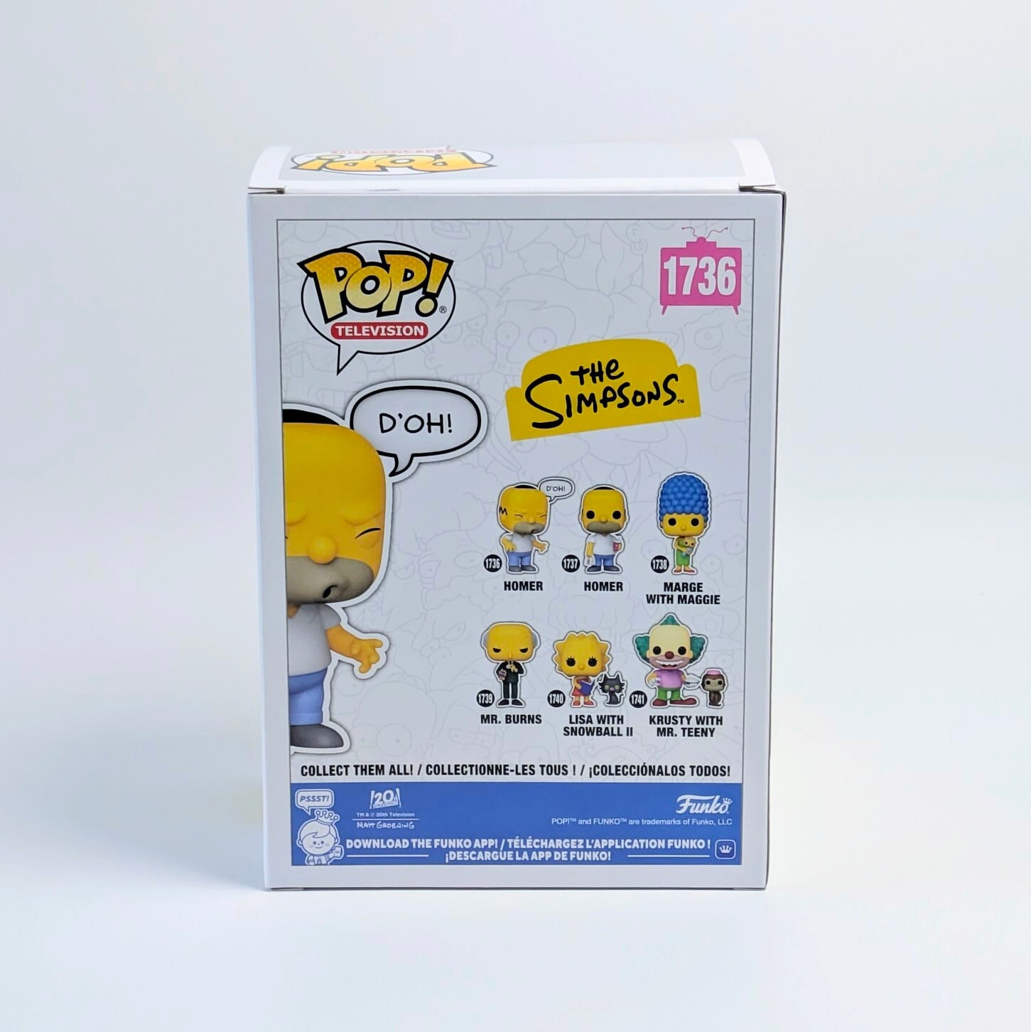 ☆US直輸入☆FUNKO 【 POP! TELEVISION VINYL FIGURE THE SIMPSONS HOMER SAYING（ シンプソンズ ホーマー・シンプソン ）】 ホーマー 「 D'OH!（ドォッ） 」 / ビニールフィギュア〚アメリカン雑貨 アメトイ〛