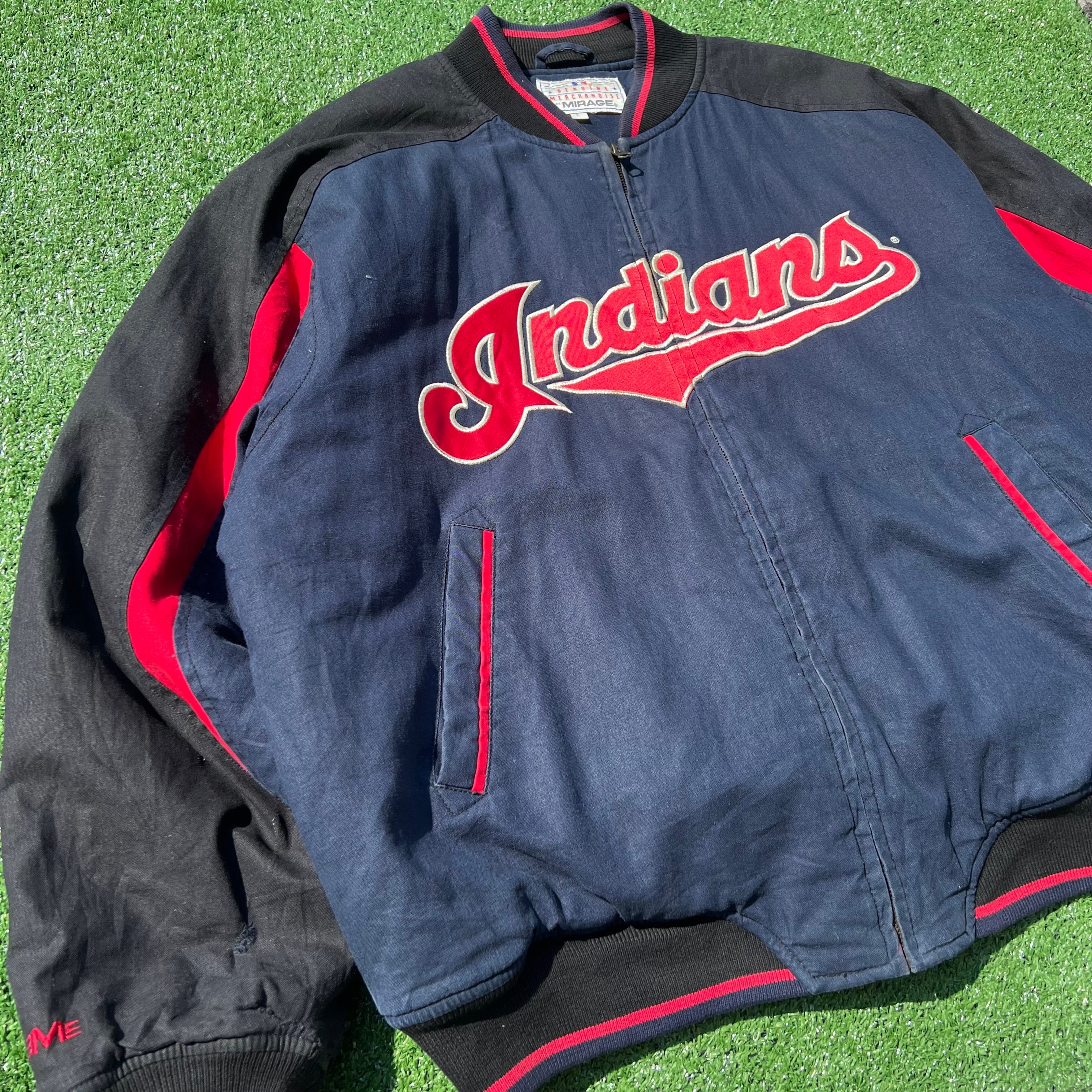 MLB 90s クリーブランド・インディアンス スタジャン | 古着屋サト