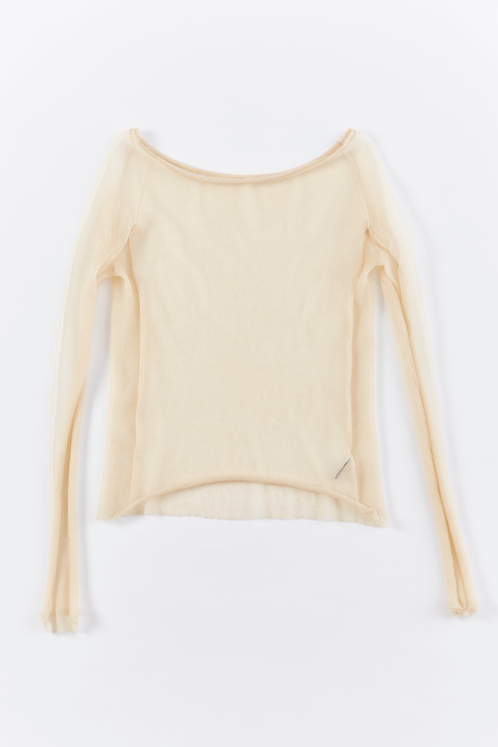 SHINY SHEER PULLOVER	 25AWAC-011 BEIGE